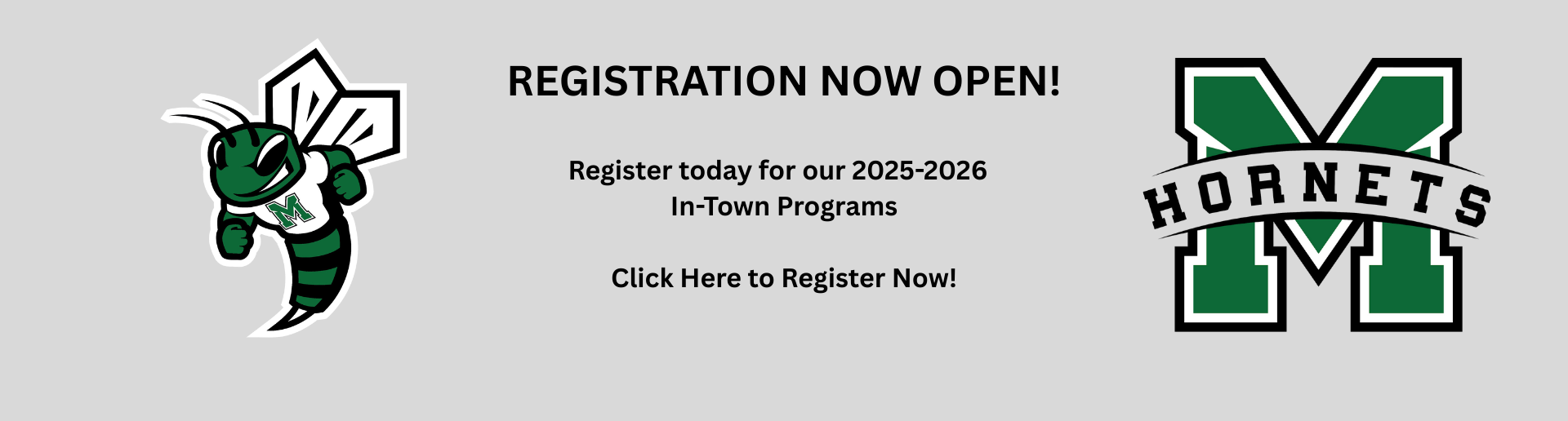 REGISTRATION NOW OPEN!
